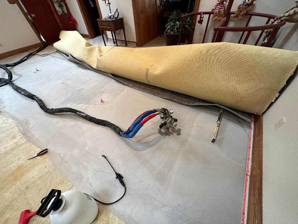Heated floor living room floor ellwood city pa