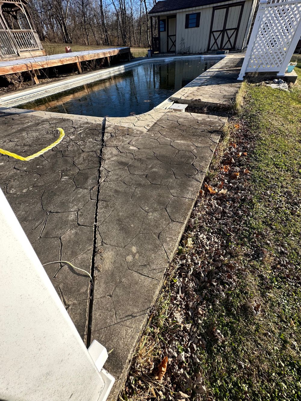 Pool Deck Raised in Sarver, PA